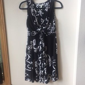 SOMA BLACK PRINT DRESS